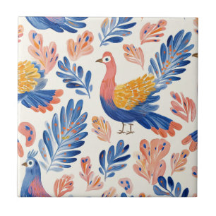 Carreau Dinde aquarelle fantaisiste – Action de grâce d'au