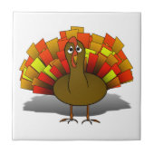 Carreau Dinde inquiète de Thanksgiving (Devant)