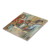 Carreau Dîner de chien victorien Dress Doggy (Côté)