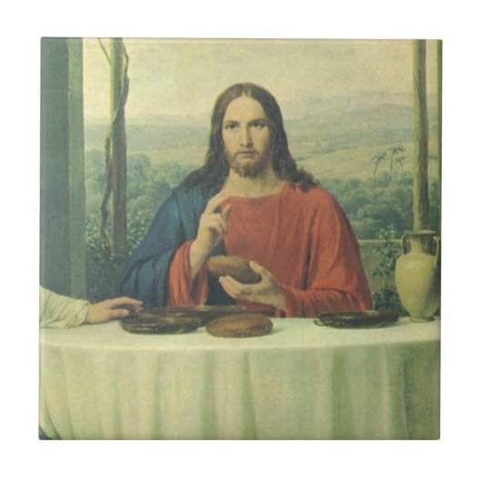 Carreau Dîner de gala à Emmaüs avec Jésus-Christ (Devant)
