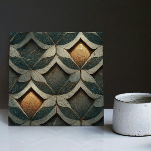 Carreau Dîners à motifs Art déco Deux Décor Bleu Art Nouve