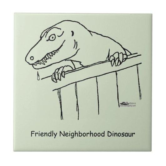 Carreau Dinosaure de quartier convivial (Devant)