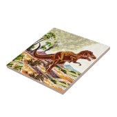 Carreau Dinosaure de Rex de Tyrannosaurus (Côté)