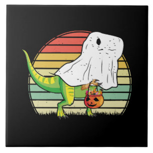 Carreau Dinosaure fantôme drôle Halloween