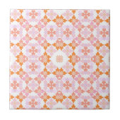Carreau D'Inspiration Pink Et Orange Marocain (Devant)