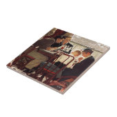 Carreau Dire grâce par Norman Rockwell (Côté)