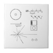 Carreau Disque d'or de la NASA Voyager (Devant)