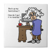 Carreau Disque Dur Sauvegarde Humoristique (Devant)