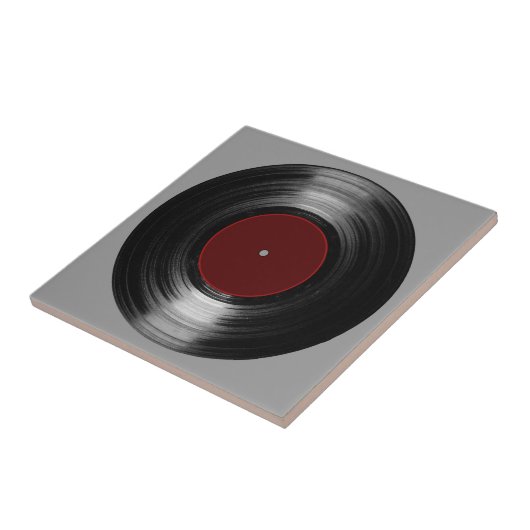 Carreau disque vinyle (Côté)