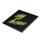 Carreau Dites feu de néon au fromage (Côté)