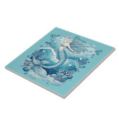 Carreau Dive Dream Rise Ocean Mermaid Aquablue Empowerment (Côté)