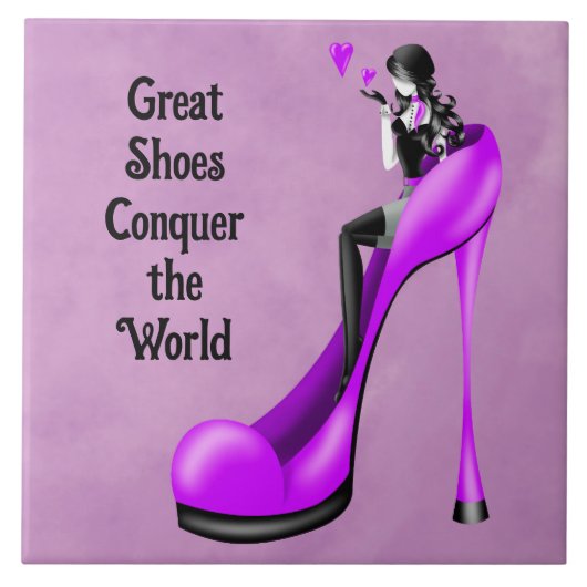 Carreau Divinité de la mode en talon aiguille violet (Devant)