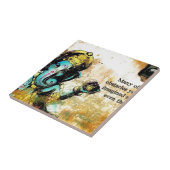 Carreau Divinité indoue d'éléphant asiatique de Ganesh (Côté)