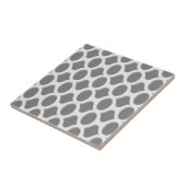 Carreau Do-it-yourself décoratif gris géométrique blanc (Côté)