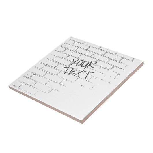 CARREAU DO-IT-YOURSELF MUR DE BRIQUE BLANC AVEC GRAFFITI. (Côté)