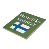 Carreau Do you speak finnish ? Flag (Côté)