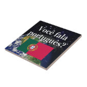 Carreau Do you speak portuguese ? Flag (Côté)