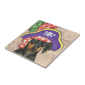 Carreau Doberman Pinscher Pirate (Côté)