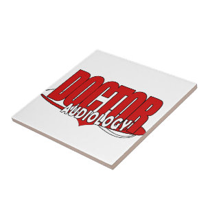 CARREAU DOCTEUR AUDIOLOGIST BIG RED LOGO D'AUDIOLOGIE