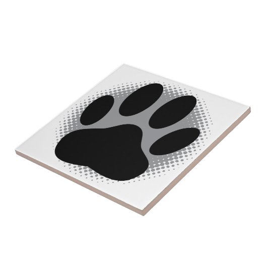 Carreau Dog Pawprint Square Custom (Côté)