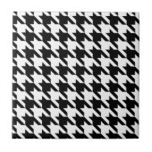 Carreau Dogtooth, motif Houndstooth en noir&blanc (Devant)