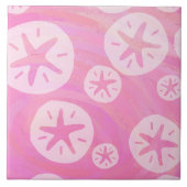 Carreau Dollar de sable blanc et rose (Devant)