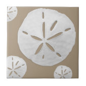 Carreau Dollar de sable de plage tropicale beige profond e (Devant)