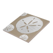 Carreau Dollar de sable de plage tropicale beige profond e (Côté)