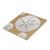 Carreau Dollar de sable de plage tropicale brun foncé et b (Côté)