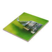 Carreau Dollar facture origami éléphant sur arrière - plan (Côté)