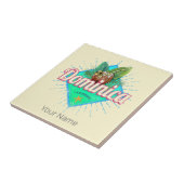 Carreau Dominique Caraïbes Vacances rétro Île Vintage (Côté)