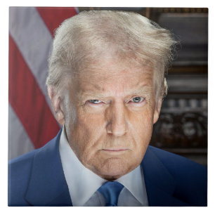 Carreau Donald Trump 2025 Portrait du président américain