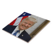 Carreau Donald Trump Président des États-Unis Maison Blanc (Côté)