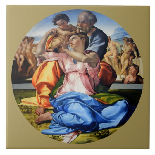 Carreau Doni Tondo, Doni Madona, Michelangelo (Devant)