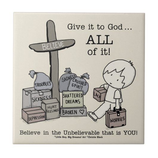 Carreau Donne tout à Dieu (Devant)