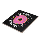 Carreau Donut Sprinkle Kindness Funny Girls Femmes Doughnu (Côté)