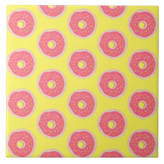 Carreau Donuts Pailletés Rose Tendances Motif Amusant