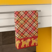 Carreau Doodle doré jaune chien personnalisé