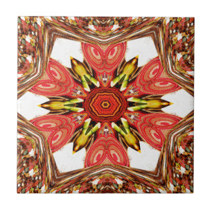 Carreau Doodle Floral Art Imprimer