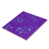 Carreau Doodles bleu clair violet (Côté)