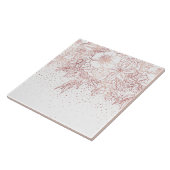 Carreau Doodles et confettis floraux dessinés à la main en (Côté)