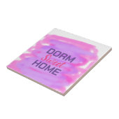 Carreau Dorm doux doré rose violet aquarelle texte (Côté)