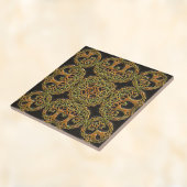 Carreau Double arbre de vie Faux sur Motif noir