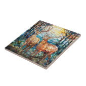 Carreau Double Buck Deer Forest Vitrage (Côté)