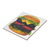 Carreau Double Deluxe Hamburger au fromage (Côté)