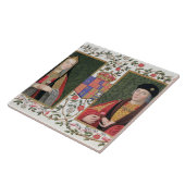 Carreau Double portrait d'Elizabeth de York (1465-1503) a (Côté)