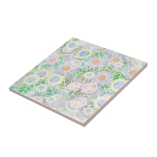 Carreau Douche à fleurs (Côté)