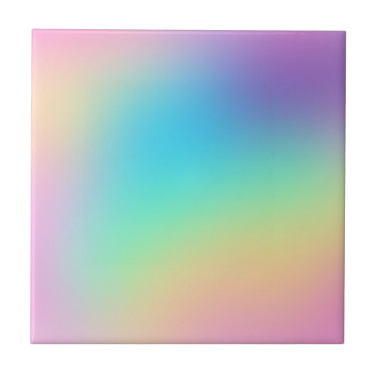 Carreau Doux Prismatic Pastel Arc-en-Ciel (Devant)