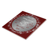 Carreau Dove Customize Happy Silver 25e Anniversaire (Côté)