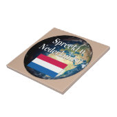 Carreau Doyou speak Dutch ? Flag & earth (Côté)